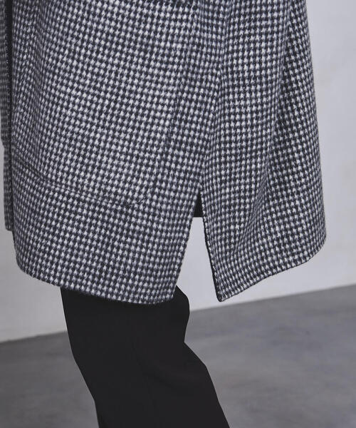 極美品✨️ユナイテッドアローズUBCB リバーチェック コート　千鳥柄　黒　38 UNITED ARROWS（ユナイテッドアローズ）の「◇UBCB リバー チェック