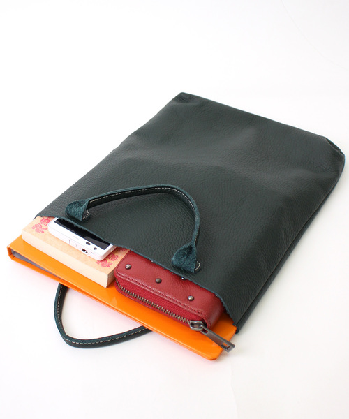 TASINAMI(タシナミ)の「TASINAMI 日本製 Leather Mini Tote M Nubuck(トートバッグ・レディース・ブラック/ベージュ/ネイビー/ピンク/グリーン/ワイン/ライトブルー/イエロー/ライトパープル・FREE)」の20枚目の写真