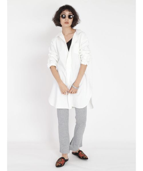 Ungrid(アングリッド)の「スリットハニカムレギンス(レギンス/スパッツ・レディース・オフホワイト/ライトグレー/ブラック・FREE)」の6枚目の写真