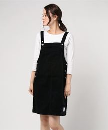 コーデュロイ ピナフォア エプロン スカート