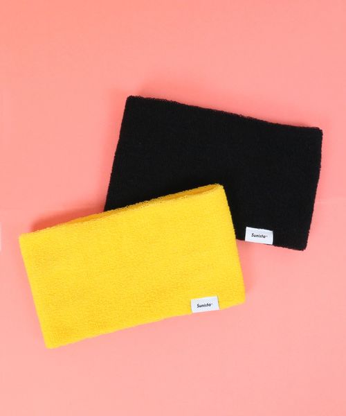 sunista(サニスタ)の「【sunista/サニスタ】THICK / COOL MAX HAIR BAND / MADE IN JAPAN(ヘアバンド・メンズ・ブラック/ベージュ/インディゴブルー/イエロー/ピンク/ネイビー/チャコール・FREE)」の1枚目の写真