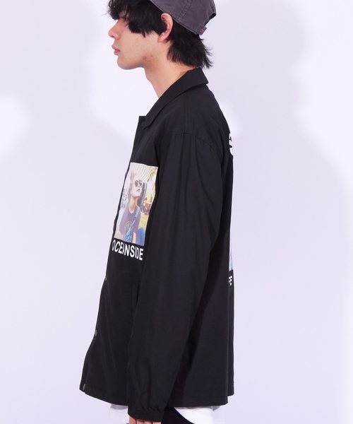 ８(eight)（エイト）の「コーチジャケット フォト バックプリント（ブルゾン・メンズ・ホワイト/ブラック/ベージュ・MEDIUM/LARGE）」の10枚目の写真