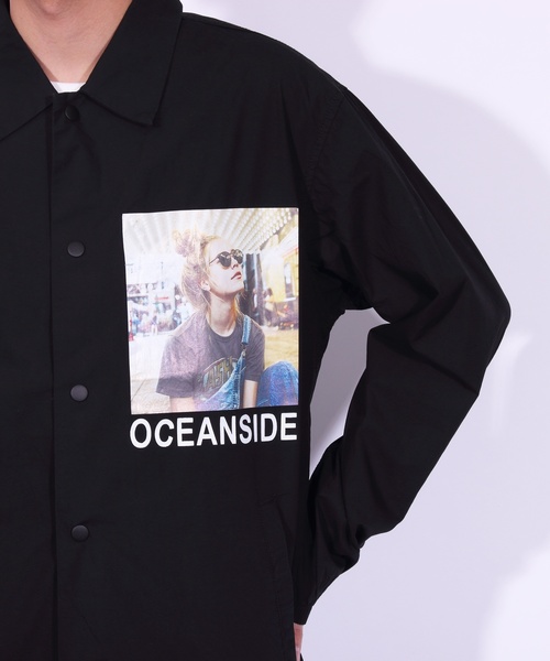 ８(eight)（エイト）の「コーチジャケット フォト バックプリント（ブルゾン・メンズ・ホワイト/ブラック/ベージュ・MEDIUM/LARGE）」の13枚目の写真