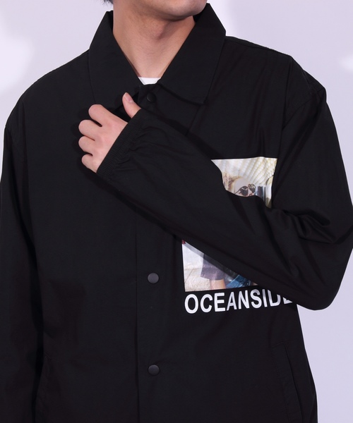 ８(eight)（エイト）の「コーチジャケット フォト バックプリント（ブルゾン・メンズ・ホワイト/ブラック/ベージュ・MEDIUM/LARGE）」の14枚目の写真