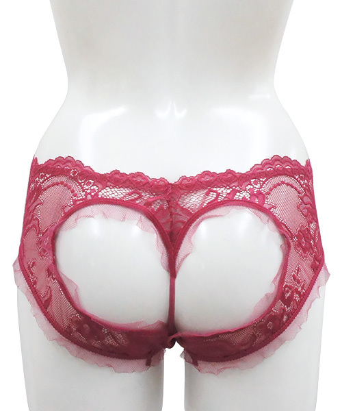 ANNEBRA(アンブラ)の「「ANNEBRA/アンブラ」 Morocco ハートオープンバックショーツ(ショーツ)」|ピンク