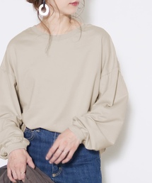 reca | 2way Uネック&Vネックボリュームスウェットカットソー(スウェット)