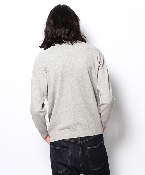 green label relaxing（グリーンレーベルリラクシング）の「KNIT SWEAT C/N 14G ニット ◆（ニット/セーター・メンズ・グレー/コバルトブルー・MEDIUM/LARGE/SMALL）」の5枚目の写真