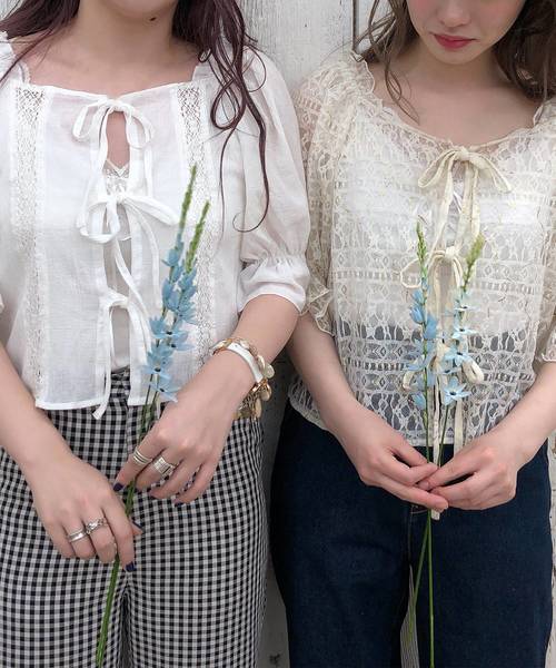 one after another NICE CLAUP（ワンアフターアナザーナイスクラップ）の「【Petite by NICE CLAUP】frill pants（その他パンツ・レディース・オフホワイト/ネイビー/チェック・FREE）」の15枚目の写真