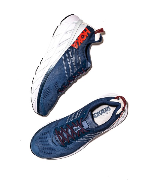 HOKA(ホカ)の「HOKA ONE ONE / ホカ オネオネ CLIFTON6(スニーカー・メンズ・ブラック/レッド/ブルー・26/27/28/29/25.5/26.5/27.5)」の1枚目の写真