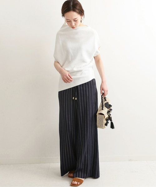 IENA LA BOUCLE(イエナラブークル)の「IENA LA BOUCLE ノースリーブ アシンメトリーストレッチプルオーバー◆(ニット/セーター・レディース・ホワイト・FREE)」の5枚目の写真