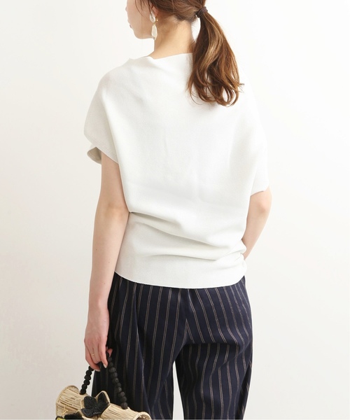 IENA LA BOUCLE(イエナラブークル)の「IENA LA BOUCLE ノースリーブ アシンメトリーストレッチプルオーバー◆(ニット/セーター・レディース・ホワイト・FREE)」の10枚目の写真
