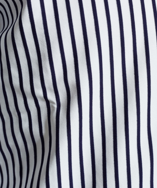 RECENCY OF MINE(リーセンシー オブ マイン)の「【Recency of Mine】コンパクトモックロディ太ストライプ(シャツ/ブラウス・メンズ・ネイビー/ブルー・44/46/48/50)」の14枚目の写真