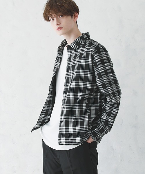 ASTRONOMY(アストロノミー)の「ストレッチアーバンコーチジャケット(ブルゾン・メンズ・ブラック/グレー/ネイビー/ストライプ/ベージュ系その他4/ベージュ系その他2/ベージュ系その他3/ベージュ系その他/ブラウン/ベージュ/チャコール/グレー系その他/ブラック系その他2/ブラック系その他/グレー系その他2/ブラウン系その他/ブルー系その他/オフホワイト/ブルー/グレー系/ブラウン系・S/M/L/XL)」の3枚目の写真