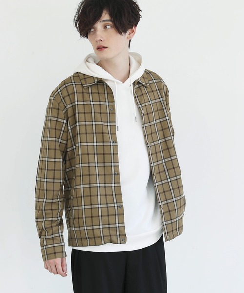 ASTRONOMY(アストロノミー)の「ストレッチアーバンコーチジャケット(ブルゾン・メンズ・ブラック/グレー/ネイビー/ストライプ/ベージュ系その他4/ベージュ系その他2/ベージュ系その他3/ベージュ系その他/ブラウン/ベージュ/チャコール/グレー系その他/ブラック系その他2/ブラック系その他/グレー系その他2/ブラウン系その他/ブルー系その他/オフホワイト/ブルー/グレー系/ブラウン系・S/M/L/XL)」の14枚目の写真