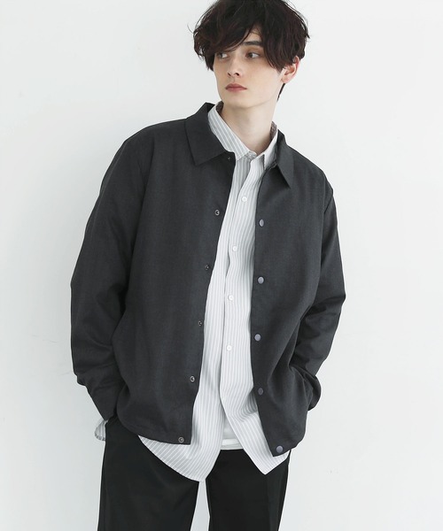 ASTRONOMY(アストロノミー)の「ストレッチアーバンコーチジャケット(ブルゾン・メンズ・ブラック/グレー/ネイビー/ストライプ/ベージュ系その他4/ベージュ系その他2/ベージュ系その他3/ベージュ系その他/ブラウン/ベージュ/チャコール/グレー系その他/ブラック系その他2/ブラック系その他/グレー系その他2/ブラウン系その他/ブルー系その他/オフホワイト/ブルー/グレー系/ブラウン系・S/M/L/XL)」の7枚目の写真