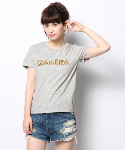 Ray BEAMS（レイビームス）の「*Ray BEAMS / Califa ロゴ Tシャツ（Tシャツ/カットソー・レディース・ホワイト/シルバー/ネイビー・ONE SIZE）」の3枚目の写真
