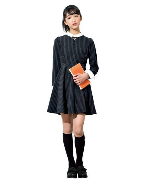 ワンピースレースアップデザイン長袖ワンピース ワンピース Lindsay リンジィ のファッション