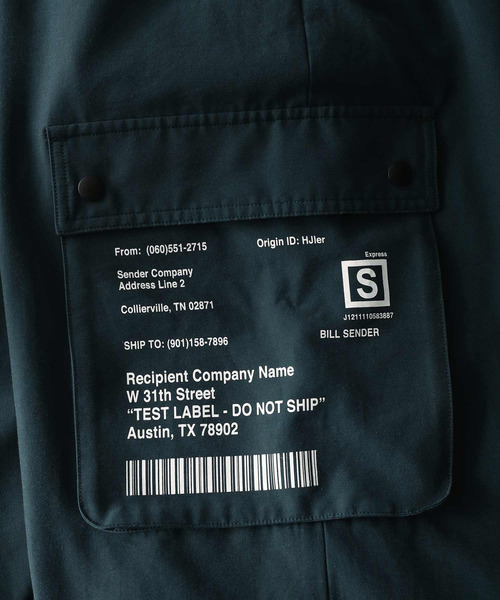 SHAREEF（シャリーフ）の「N/C CARGO PANTS（カーゴパンツ・メンズ・ブラック/ダークグリーン/レッド・1/2/3）」の10枚目の写真