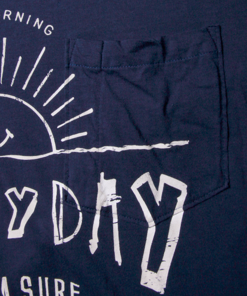 AMERICAN RAG CIE(アメリカンラグシー)の「marka × AMERICAN RAG CIE 別注SMILY Tシャツ∴(Tシャツ/カットソー・メンズ・オフホワイト/ネイビー・1/2)」の11枚目の写真