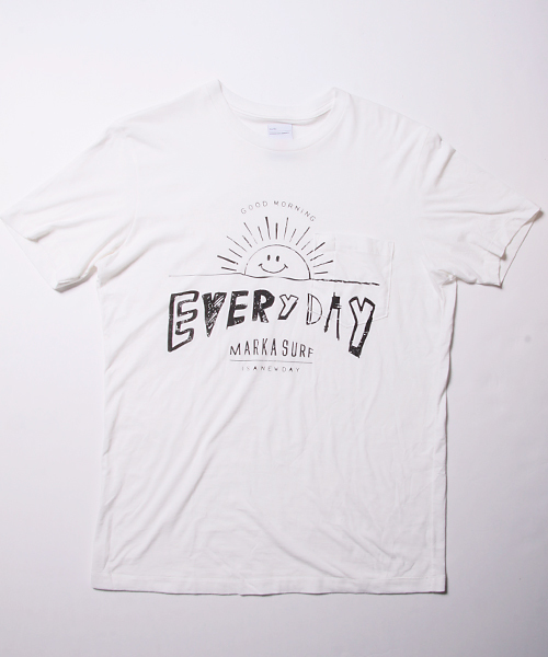 AMERICAN RAG CIE(アメリカンラグシー)の「marka × AMERICAN RAG CIE 別注SMILY Tシャツ∴(Tシャツ/カットソー・メンズ・オフホワイト/ネイビー・1/2)」の17枚目の写真