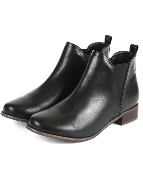 VIVIAN（ヴィヴィアン）の「Vサイドゴアデザインショートブーツ（ブーツ・レディース・ブラック/ダークブラウン/キャメル・LL/S/M/L）」の5枚目の写真