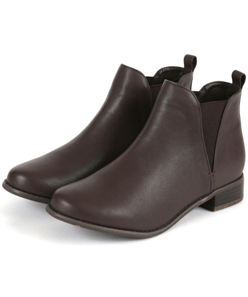 VIVIAN（ヴィヴィアン）の「Vサイドゴアデザインショートブーツ（ブーツ・レディース・ブラック/ダークブラウン/キャメル・LL/S/M/L）」の6枚目の写真