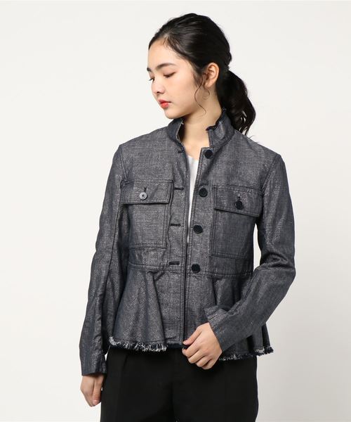 Dondup(ドンダップ)の「【DONDUP/ドンダップ】デニム ラメジャケット(デニムジャケット)」 WEAR