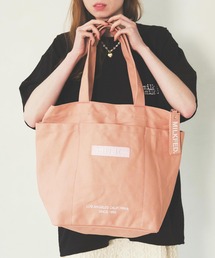 BAR AND UNDER LOGO BIG CANVAS BAG / ロゴ キャンバストートバッグ /A4収納
