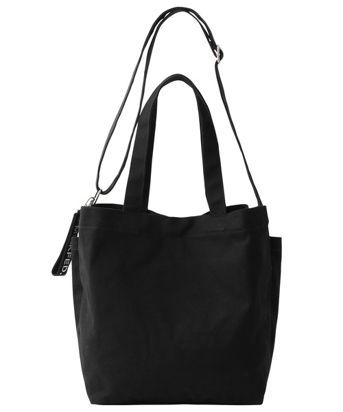BAR AND UNDER LOGO BIG CANVAS BAG / ロゴ キャンバストートバッグ /A4収納（トートバッグ）｜MILKFED.（ミルクフェド）