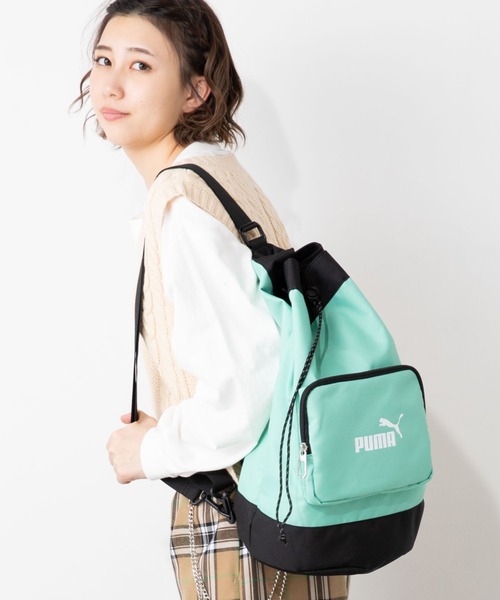 PUMA(プーマ)の「∴WEGO/PUMA 2WAYプールバッグ(ショルダーバッグ・メンズ・ライム/ブラック・FREE)」の6枚目の写真