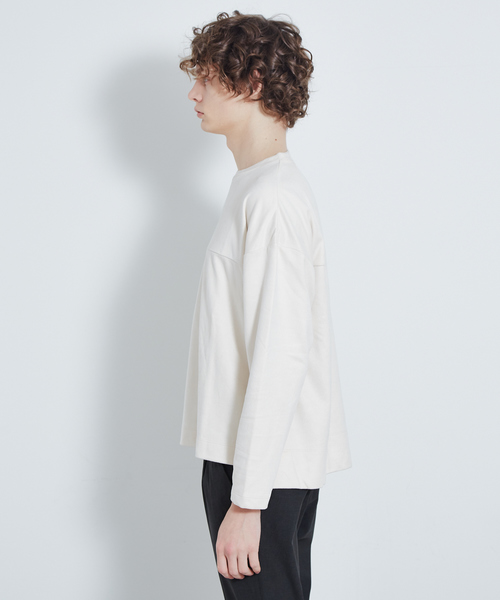 MYSELF ABAHOUSE（マイセルフアバハウス）の「【MYSELF ABAHOUSE】裏毛フェイクスエード プルオーバー（スウェット・メンズ・ホワイト/ブラック/サックスブルー/オレンジ系その他・46/48）」の6枚目の写真