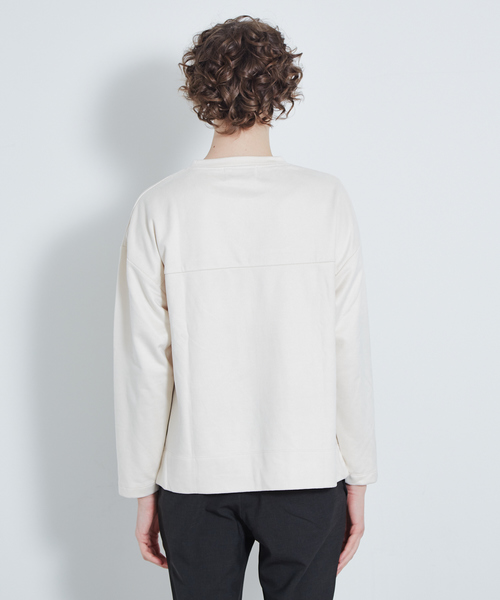 MYSELF ABAHOUSE（マイセルフアバハウス）の「【MYSELF ABAHOUSE】裏毛フェイクスエード プルオーバー（スウェット・メンズ・ホワイト/ブラック/サックスブルー/オレンジ系その他・46/48）」の7枚目の写真