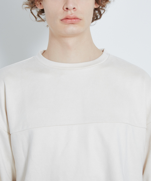 MYSELF ABAHOUSE（マイセルフアバハウス）の「【MYSELF ABAHOUSE】裏毛フェイクスエード プルオーバー（スウェット・メンズ・ホワイト/ブラック/サックスブルー/オレンジ系その他・46/48）」の8枚目の写真