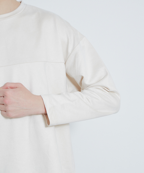 MYSELF ABAHOUSE（マイセルフアバハウス）の「【MYSELF ABAHOUSE】裏毛フェイクスエード プルオーバー（スウェット・メンズ・ホワイト/ブラック/サックスブルー/オレンジ系その他・46/48）」の9枚目の写真