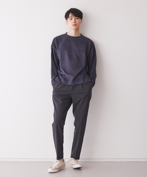 MYSELF ABAHOUSE（マイセルフアバハウス）の「【MYSELF ABAHOUSE】裏毛フェイクスエード プルオーバー（スウェット・メンズ・ホワイト/ブラック/サックスブルー/オレンジ系その他・46/48）」の19枚目の写真