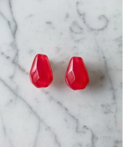 Port（ポート）の「クリア ドロップ カラフル イヤリング（イヤリング・レディース・ホワイト/ブラウン/レッド/イエロー/ブルー/グリーン・FREE）」の6枚目の写真