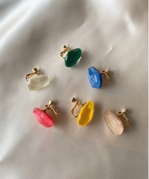 Port（ポート）の「クリア ドロップ カラフル イヤリング（イヤリング・レディース・ホワイト/ブラウン/レッド/イエロー/ブルー/グリーン・FREE）」の13枚目の写真