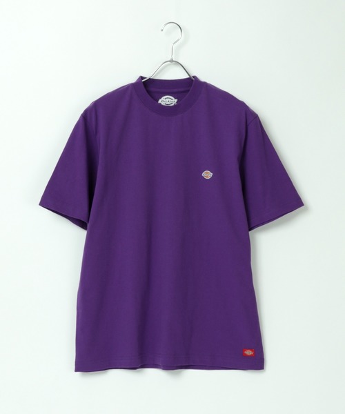 Dickies(ディッキーズ)の「Dickies/ディッキーズ ワンポイント ミニロゴ ワッペン 刺繍 半袖 Tシャツ/無地T(Tシャツ/カットソー・メンズ・ホワイト/ブラック/ダークグリーン/ベージュ/パープル/ブラウン/ダークブルー/グリーン/キャメル/スモークピンク/サックスブルー/ブルーグリーン・M/L/XL)」の13枚目の写真