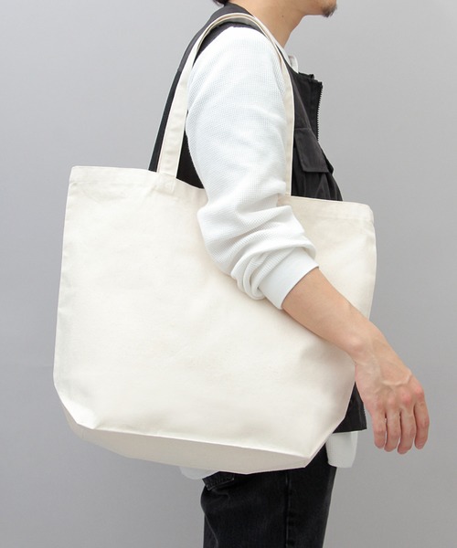 United Athle（ユナイテッドアスレ）の「United Athle / ユナイテッドアスレ / スタンダード キャンバス トートバッグ / キャンバストート(L)（トートバッグ・メンズ・ブラック/ナチュラル・FREE）」の17枚目の写真