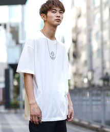 En serio TOKYO | 吸水速乾 機能 ボディ / トレードマーク刺繍ロゴ / ワンポイント / シンプル ビッグシルエット Tシャツ(Tシャツ/カットソー)