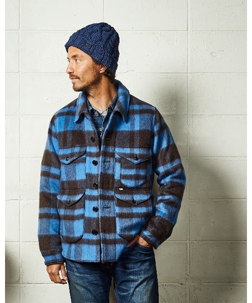 TMT（ティーエムティー）の「【中川大志さん着用】PLAID FUR WORK SHIRTS-TYPE JACKET（その他アウター・メンズ・ホワイト/レッド/ブルー・SMALL/MEDIUM/LARGE/X-LARGE）」の2枚目の写真