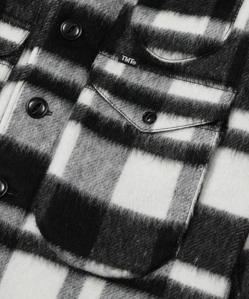 TMT（ティーエムティー）の「【中川大志さん着用】PLAID FUR WORK SHIRTS-TYPE JACKET（その他アウター・メンズ・ホワイト/レッド/ブルー・SMALL/MEDIUM/LARGE/X-LARGE）」の18枚目の写真