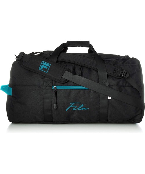 FILA(フィラ)の「【FILA/フィラ】 別注 ミニ 筆記体 ロゴ 3way ボストンバッグ リュック ショルダーバッグ 大容量 47L(ボストンバッグ・メンズ・トリコロール/ブラック/ヘザーグレー/ブラック×ホワイト/ブラック×パープル/ブラック×ブルー/チャコールグレー/ブラック系その他/ブラック系1/ブラック系その他2/ブラック系その他3・FREE)」の5枚目の写真