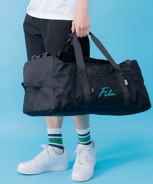 FILA 3WAY大容量ボストンバッグ　50L  筆記体ミニロゴ 楽天市場】【FILA】fila フィラ ボストンバッグ 筆記体ロゴ ユニ