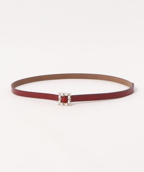 axes femme（アクシーズファム）の「プチビジューバックルベルト（ベルト・レディース・ブラック/ブラウン・MEDIUM）」の6枚目の写真