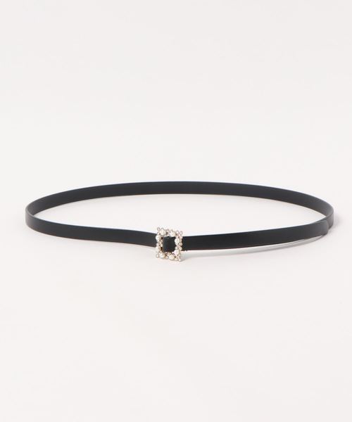 axes femme（アクシーズファム）の「プチビジューバックルベルト（ベルト・レディース・ブラック/ブラウン・MEDIUM）」の9枚目の写真