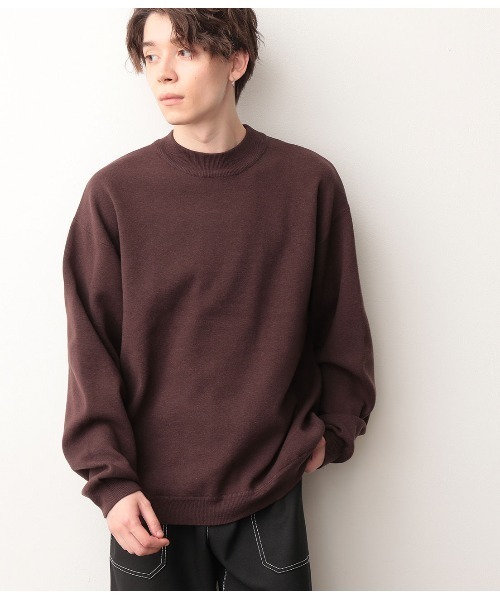 JUNRED（ジュンレッド）の「ミラノリブルーズモックニット（ニット/セーター・メンズ・ブラック/ダークブラウン/ライトグリーン/ベージュ系その他2/ラベンダー・M/L）」の17枚目の写真