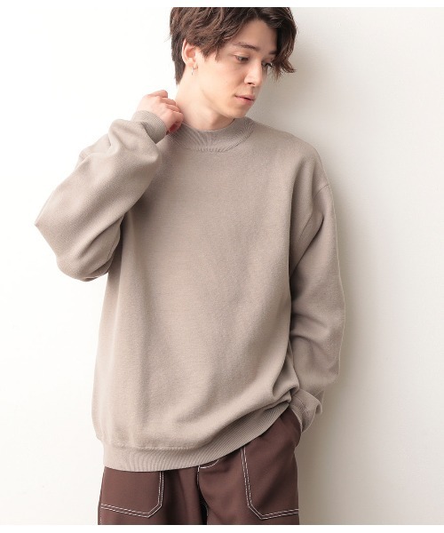 JUNRED（ジュンレッド）の「ミラノリブルーズモックニット（ニット/セーター・メンズ・ブラック/ダークブラウン/ライトグリーン/ベージュ系その他2/ラベンダー・M/L）」の20枚目の写真