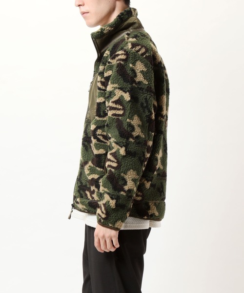 TopIsm(トップイズム)の「シープボアフリース スタンドネックブルゾン(ブルゾン・メンズ・アイボリー/ブラック/カモフラージュ/ベージュ・LL/L/M)」の5枚目の写真