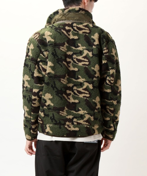 TopIsm(トップイズム)の「シープボアフリース スタンドネックブルゾン(ブルゾン・メンズ・アイボリー/ブラック/カモフラージュ/ベージュ・LL/L/M)」の10枚目の写真